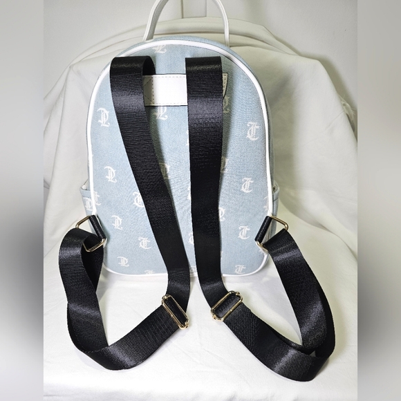 NWT Juicy Couture Bestseller Rosie Mini Backpack Denim - Picture 9 of 11
